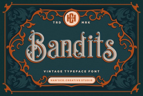 Bandits Display Font for Luxurious Web Design