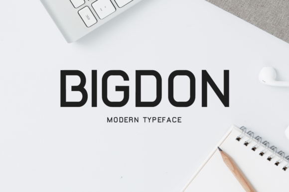 Bigdon: A Modern Display Font for Handmade Branding