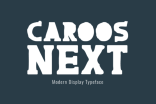 Caroos Next: A Modern Display Typeface for Editorial Clarity