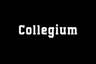 Collegium Typeface: Modern Sportswear Lettering for Editorial Design
