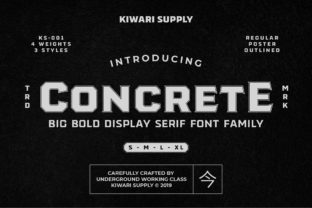 Concrete: The Modern Display Font for High-Impact Campaigns