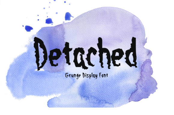 Detached: A Grungy Display Font for Unique Brand Identities