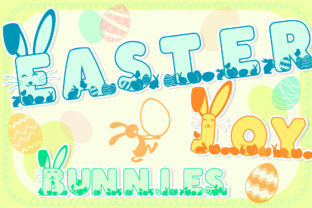 Easter Joy Bunnies: A Handcrafted Display Font for Seasonal Creators