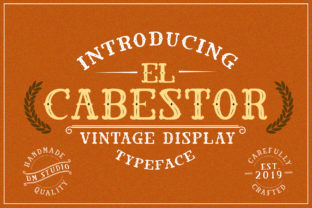El Cabestor: A Bold Retro Display Font for Western-Themed Web Design
