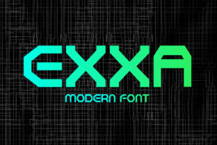 Exxa: The Futuristic Display Font for Modern Branding