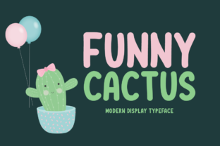 Funny Cactus: The Botanical Display Font for Digital Branding