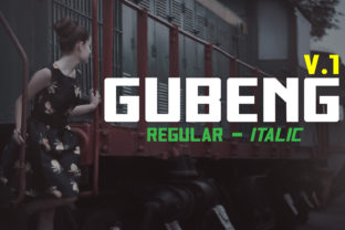 Gubeng: A Modern Display Font for Polished Branding