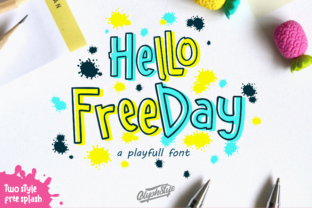 Hello Freeday Typeface: A Whimsical Display Font for Editorial Design