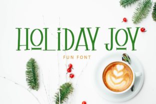 Holiday Joy: A Fun All-Caps Display Font for Seasonal Crafts