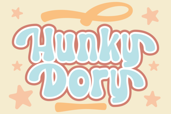 Hunky Dory Typeface: Retro Display Font for Campaign Visuals
