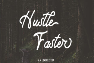 Hustle Faster Typeface: A Modern Display Font for Digital Brands