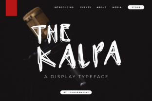 Kalpa: The Unique Handwritten Display Font for Crafters and Sellers