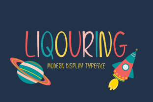 Liqouring: The Playful Display Font for Joyful Campaign Design