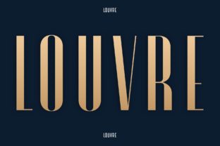 Louvre: The Classy Display Font for Elegant Craft Projects