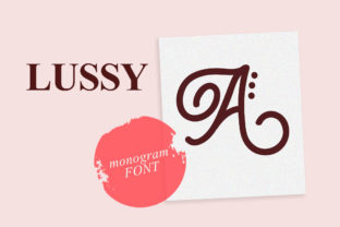 Lussy: A Playful Monogram Font for Romantic Editorial Design