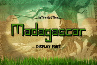 Madagascar Typeface: Whimsical Display Font for Campaigns