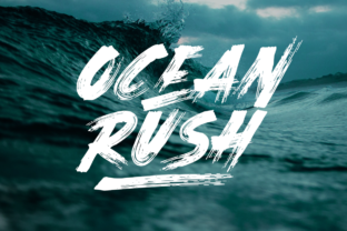 Ocean Rush: The Bold Brush Font for Modern Brand Identity