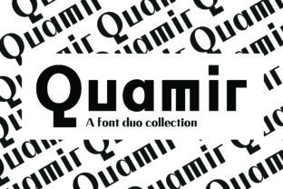 Quamir: A Modern Display Font for Editorial Design
