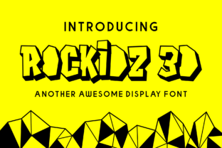 Rockidz 3D: The Bold Handwritten Typeface for High-Impact Campaigns