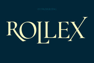 Rollex: The Elegant Display Font for Sophisticated Branding