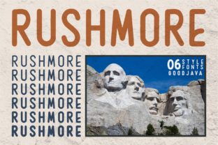 Rushmore Display Font for Modern Craft Projects