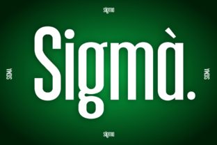 Sigma: The Smart Display Font for Polished Branding