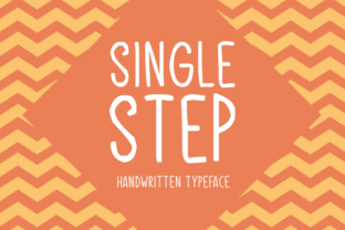 Single Step: A Modern Handwritten Display Font for Crafters