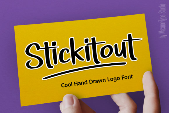 Stickitout: The Urban Display Font for Modern Brand Identity