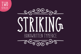 Striking Typeface: A Bold Display Font for Handmade Brands