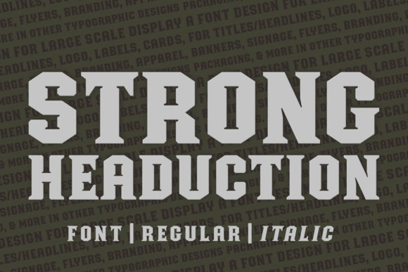 Strong Headucation: The Bold Display Typeface for High-Impact Campaigns