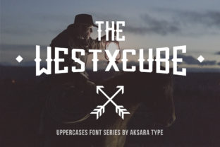 The Westxcube: A Bold Display Font for Modern Craft Projects