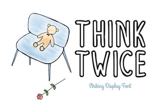 Think Twice: The Handwritten Display Font for Polished Brand Identity