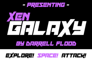 Xen Galaxy: The Futuristic Display Font for Space-Themed Editorial Design